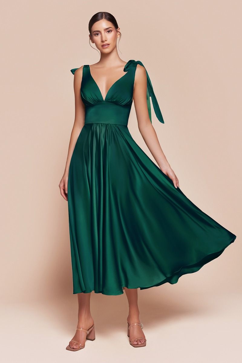 Emerald dress fashion midi