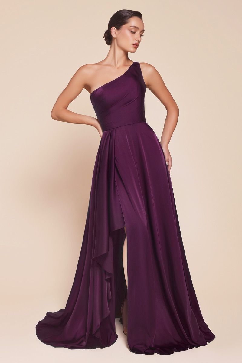 Eggplant evening gown best sale