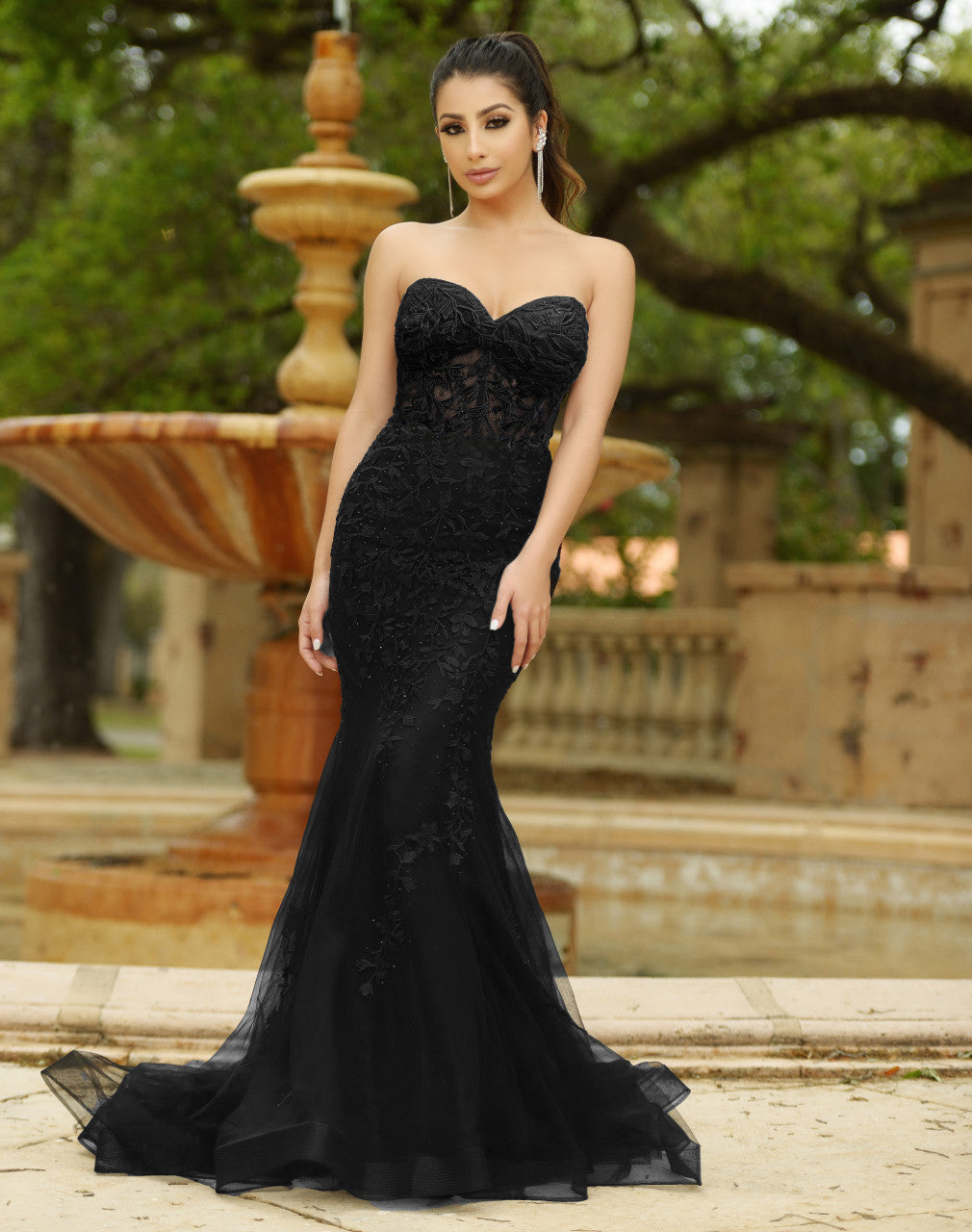 Lady Black good Tie Prom Dress