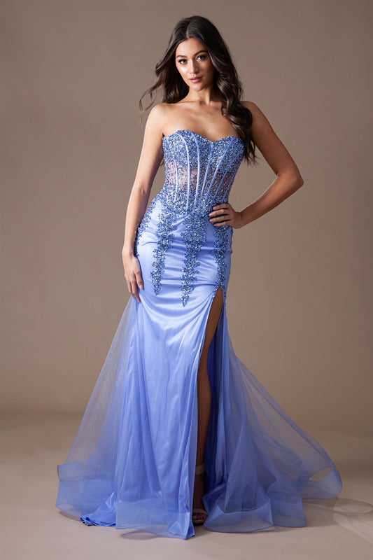 Blakely Gown - Periwinkle