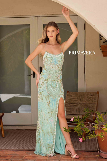 4156 - Primavera - Long Beaded Gown