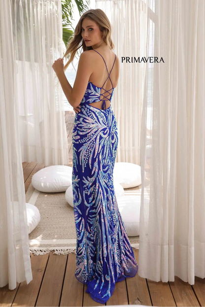 4362 - Primavera - Sequin & Beaded Long Gown