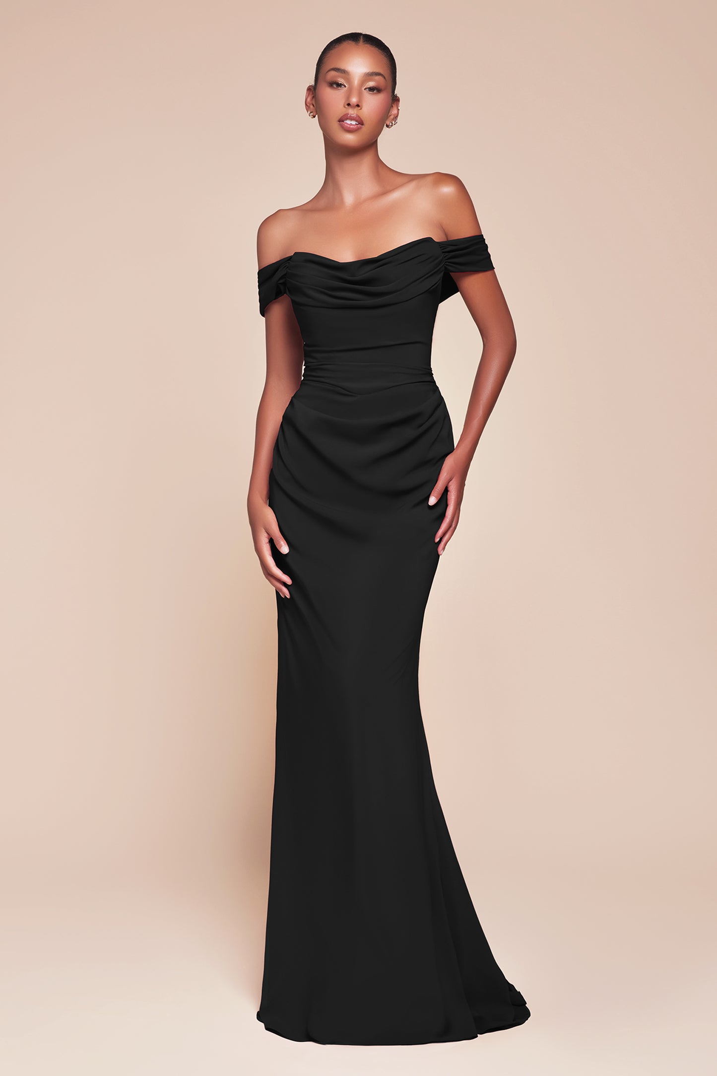 Caitlin Gown - Versatile Tie-Front Chiffon Dress