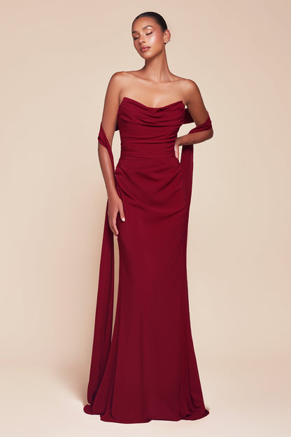 Caitlin Gown - Versatile Tie-Front Chiffon Dress