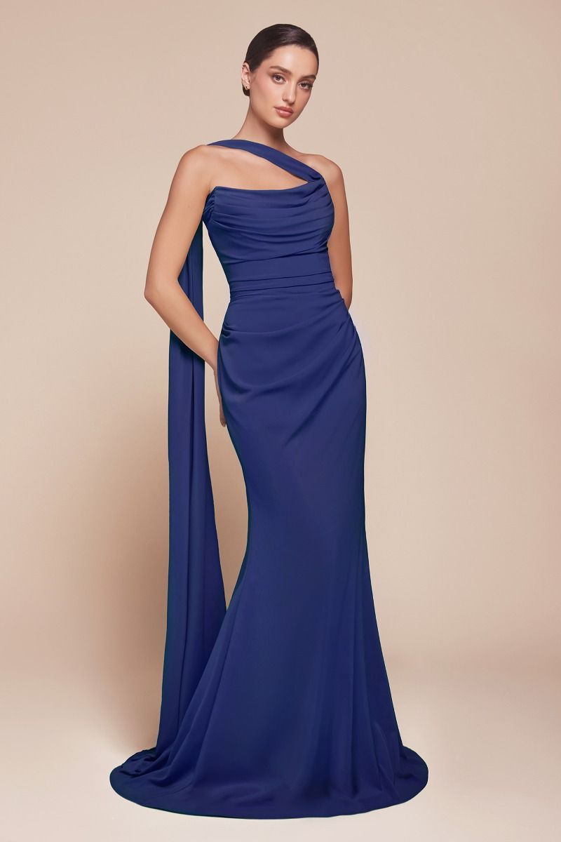 Caitlin Gown - Versatile Tie-Front Chiffon Dress