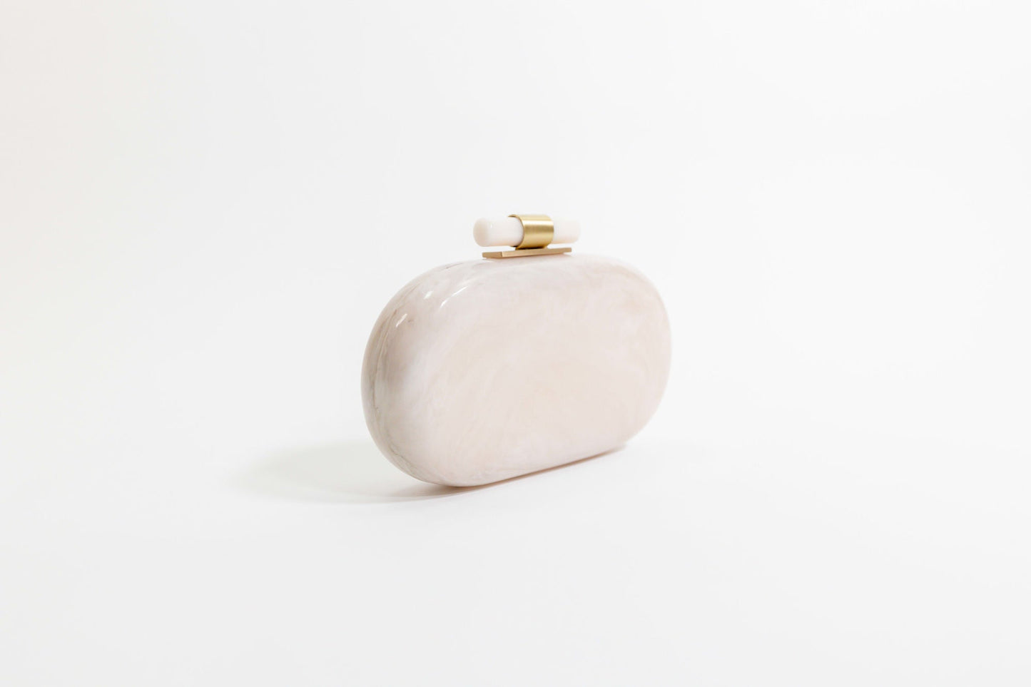 Ethereal Capsule Clutch - Pearl