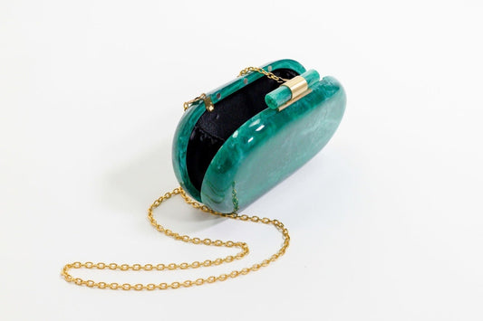 Ethereal Capsule Clutch - Jade