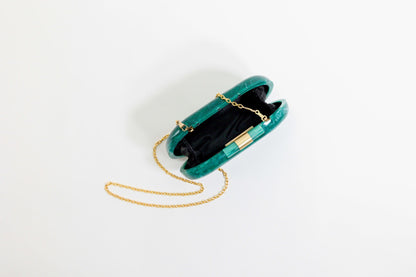 Ethereal Capsule Clutch - Jade