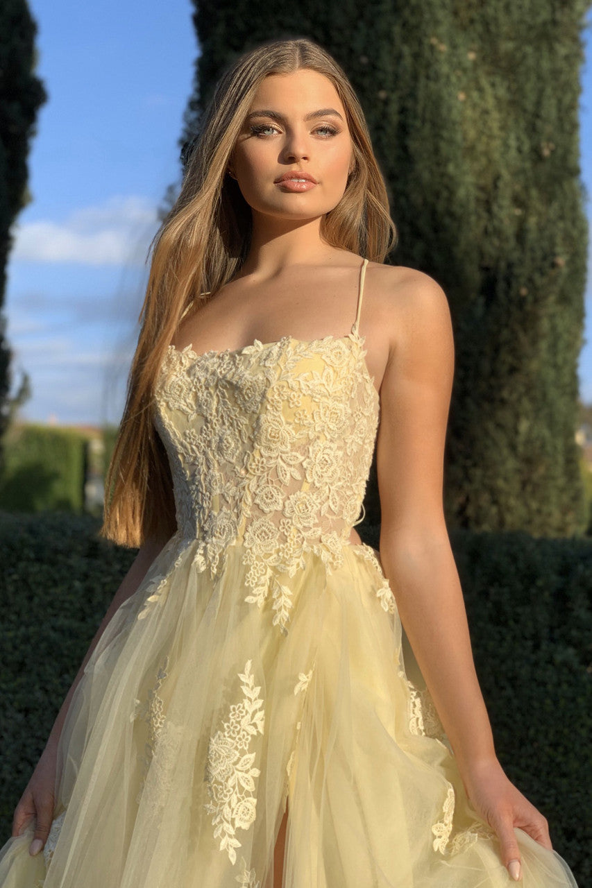 Alisha Gown Yellow by Rene Atelier from Lady Black Tie