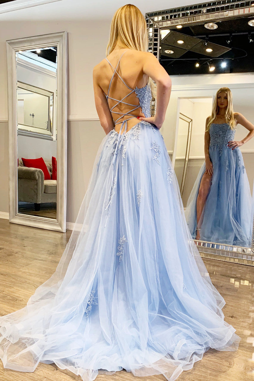 Alisha Gown Light Blue by Rene Atelier from Lady Black Tie