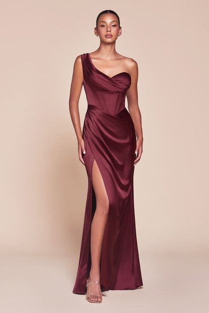 Audra Gown - Burgundy