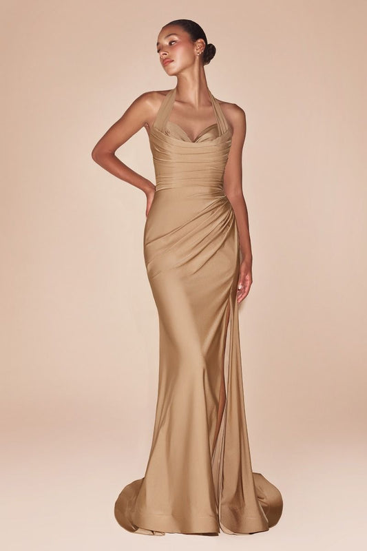 Autumn Gown - Nude Gold