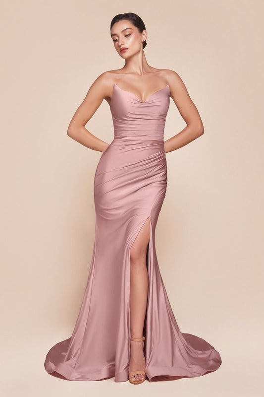 Ava Gown - Dusty Rose