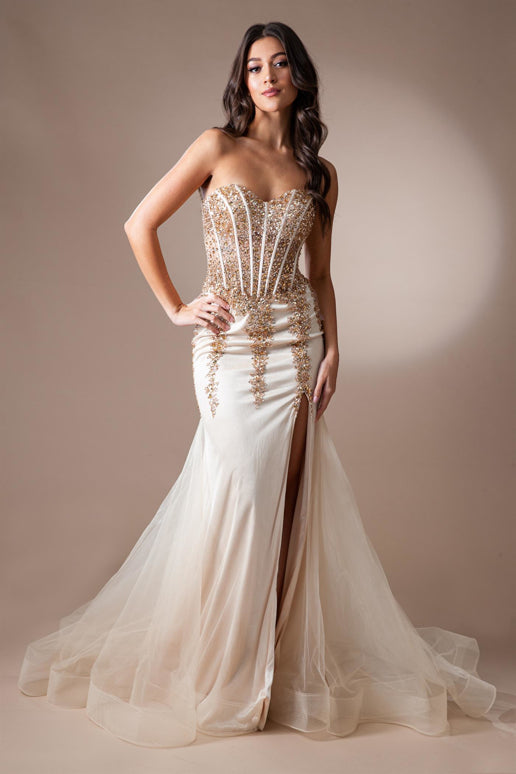 Blakely Gown- Champagne