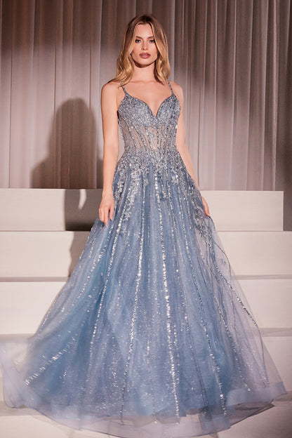 Pixie Gown - Crystal-Embellished A-Line Tulle Dress