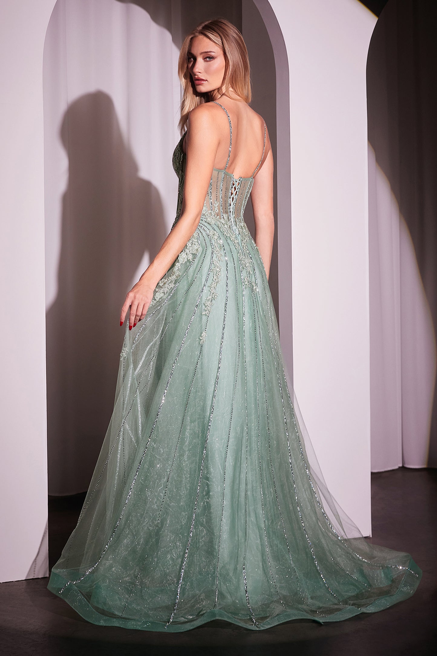 Pixie Gown - Crystal-Embellished A-Line Tulle Dress