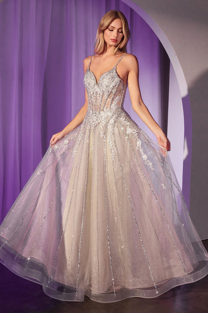 Pixie Gown - Crystal-Embellished A-Line Tulle Dress