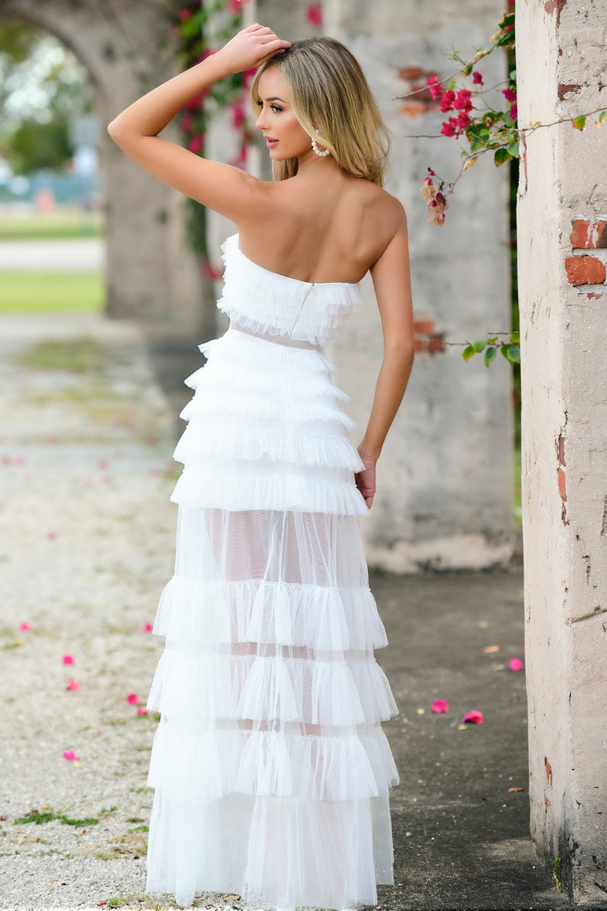 Georgia Maxi Dress - White