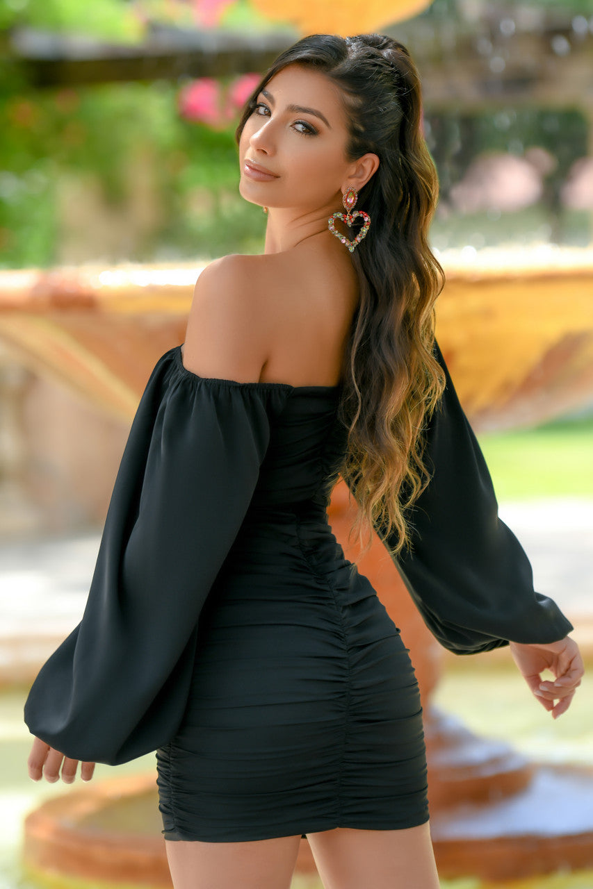 Rhea Mini Dress- Black