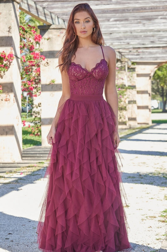 Dahlia Gown- Mulberry