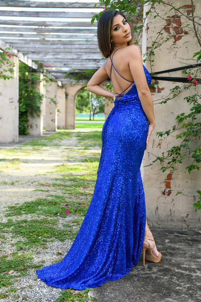 Eclipse Gown in Royal Blue - LADY BLACK TIE