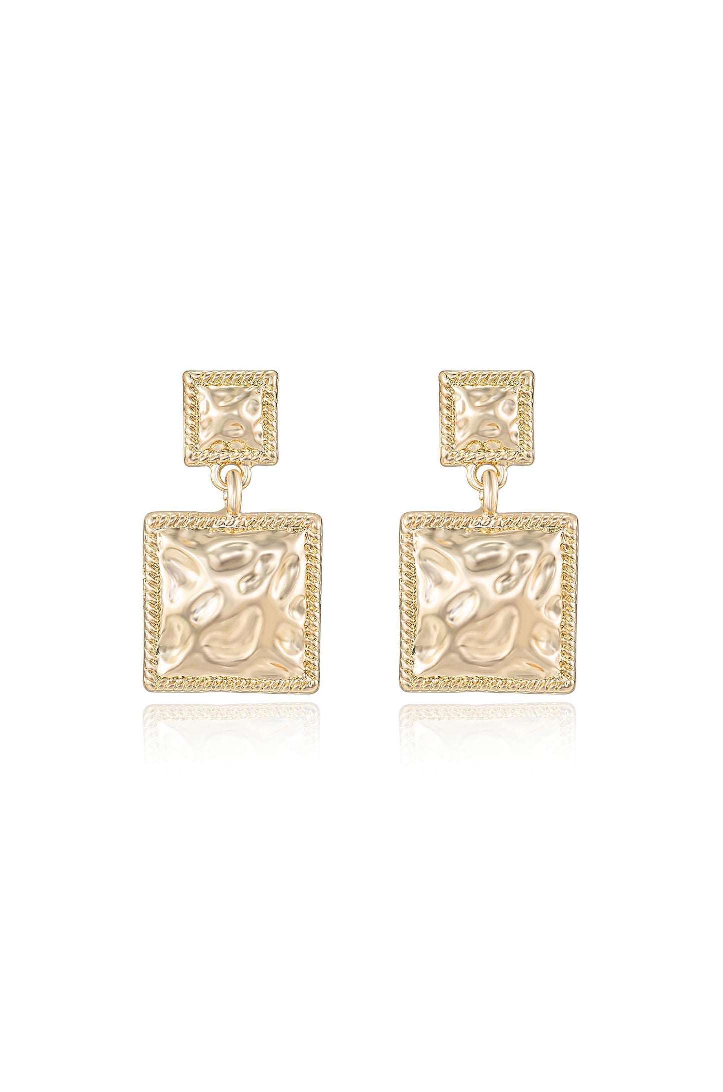 Repeated Square Dangle Earrings