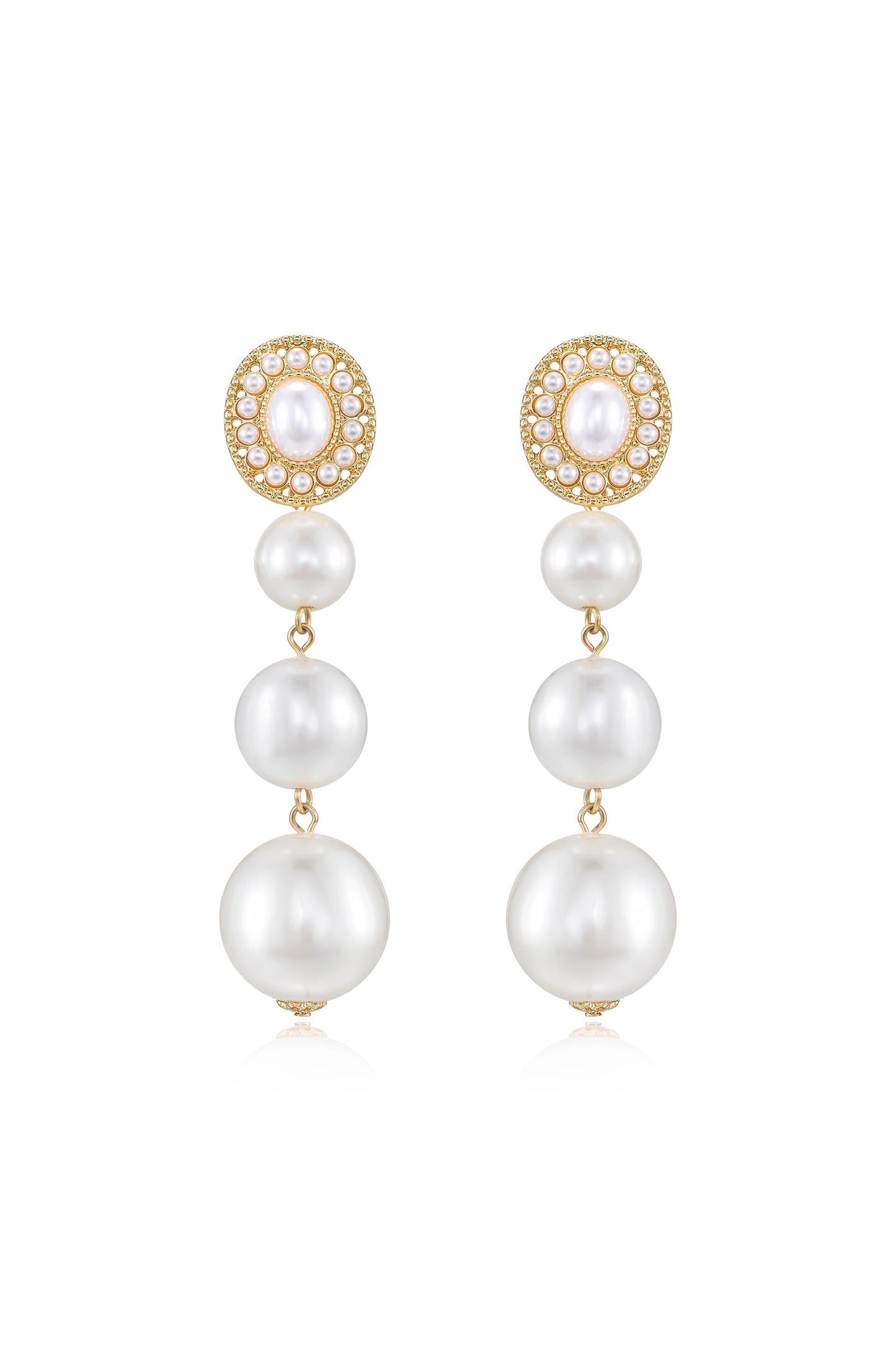 Graduating Pearl Dangle Earrings