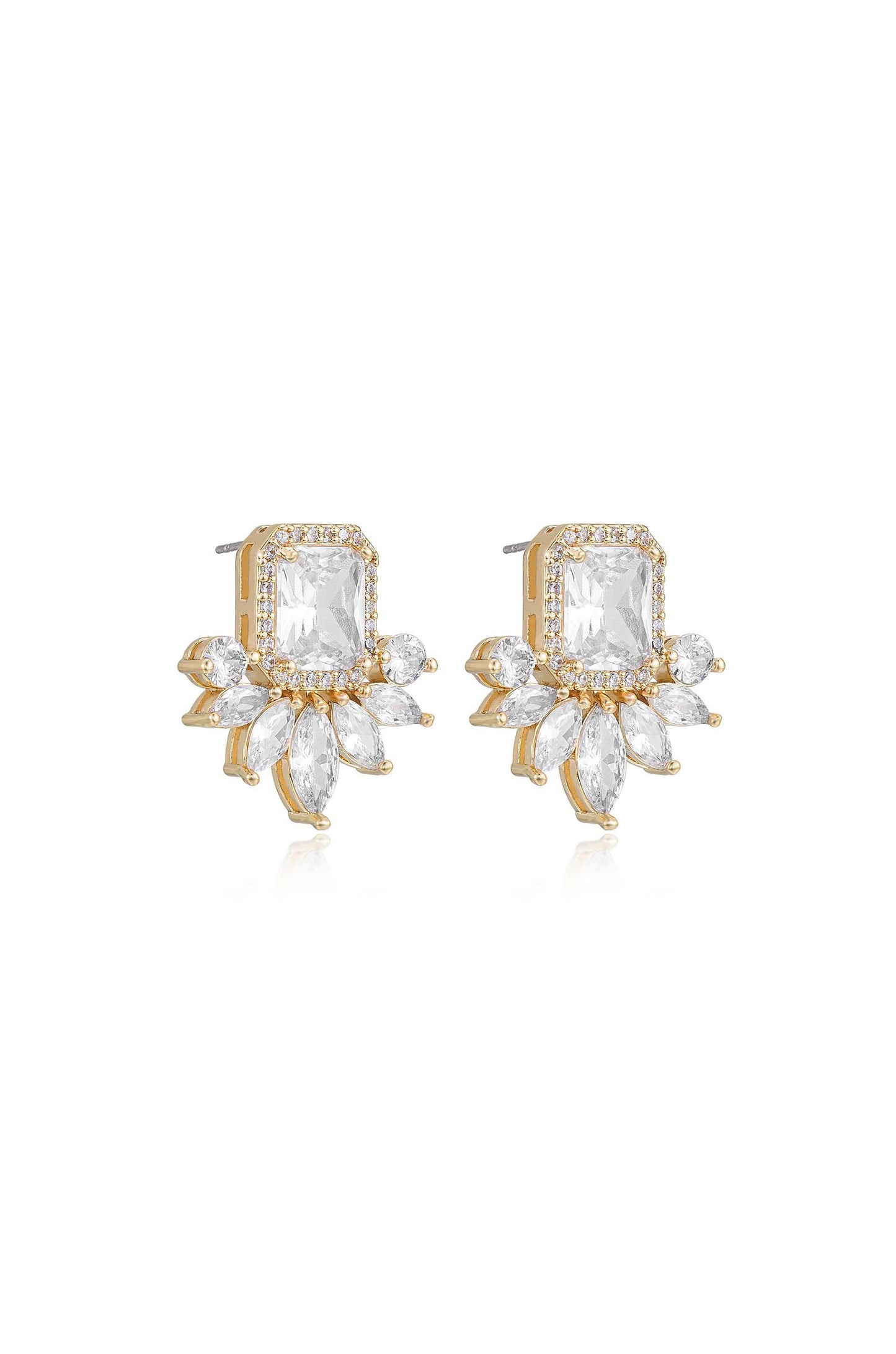 Shine Crystal Stud Earrings