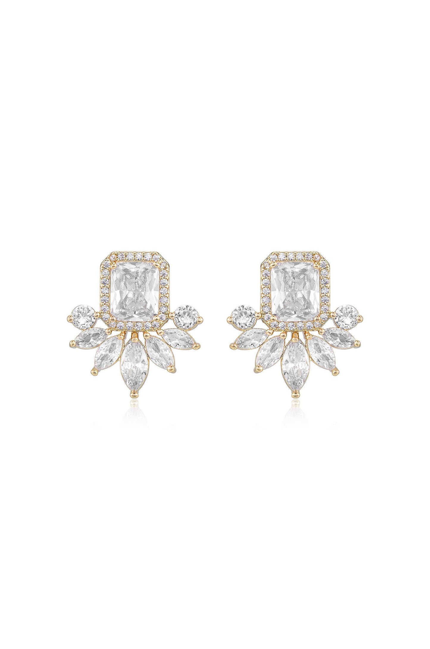 Shine Crystal Stud Earrings