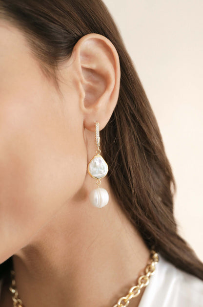 Duchess Pearl and Dangle Earrings