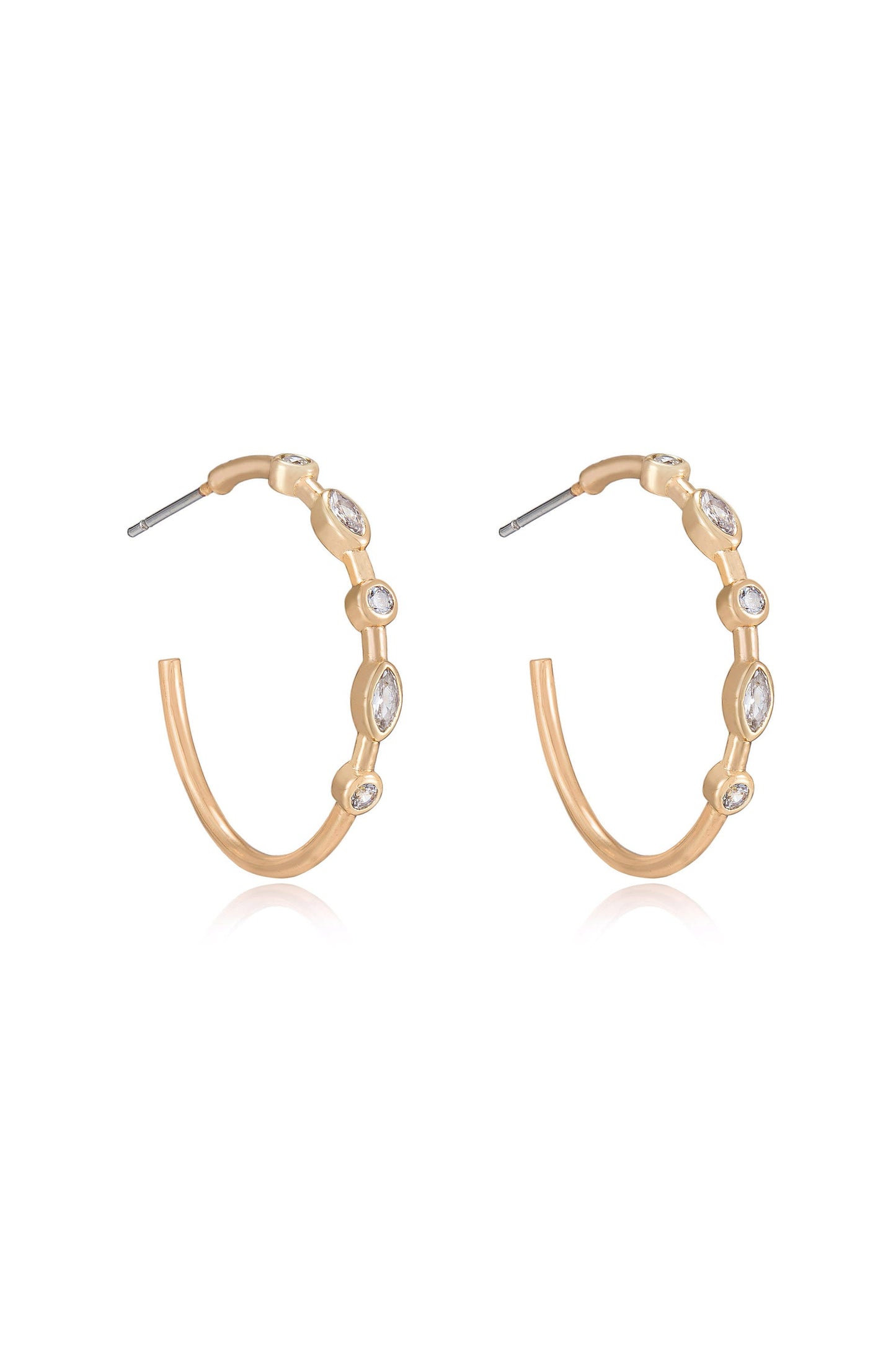 Crystal Queen Hoop Earrings