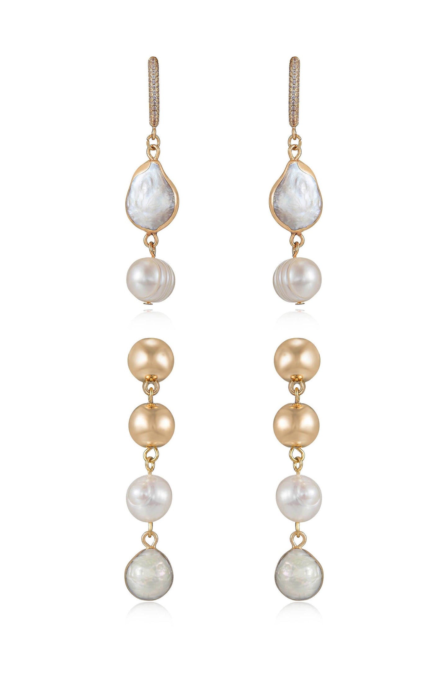 Duchess Pearl and Dangle Earrings