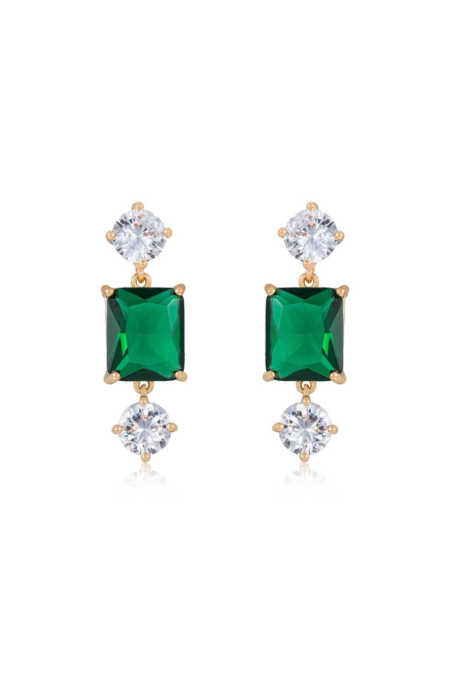 Emerald Beauty Dangle Earrings