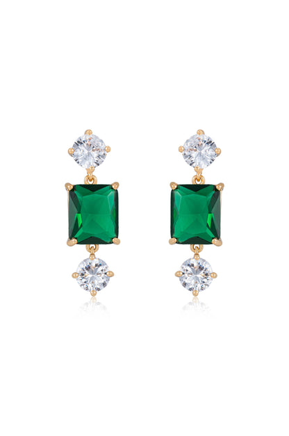 Emerald Beauty Dangle Earrings