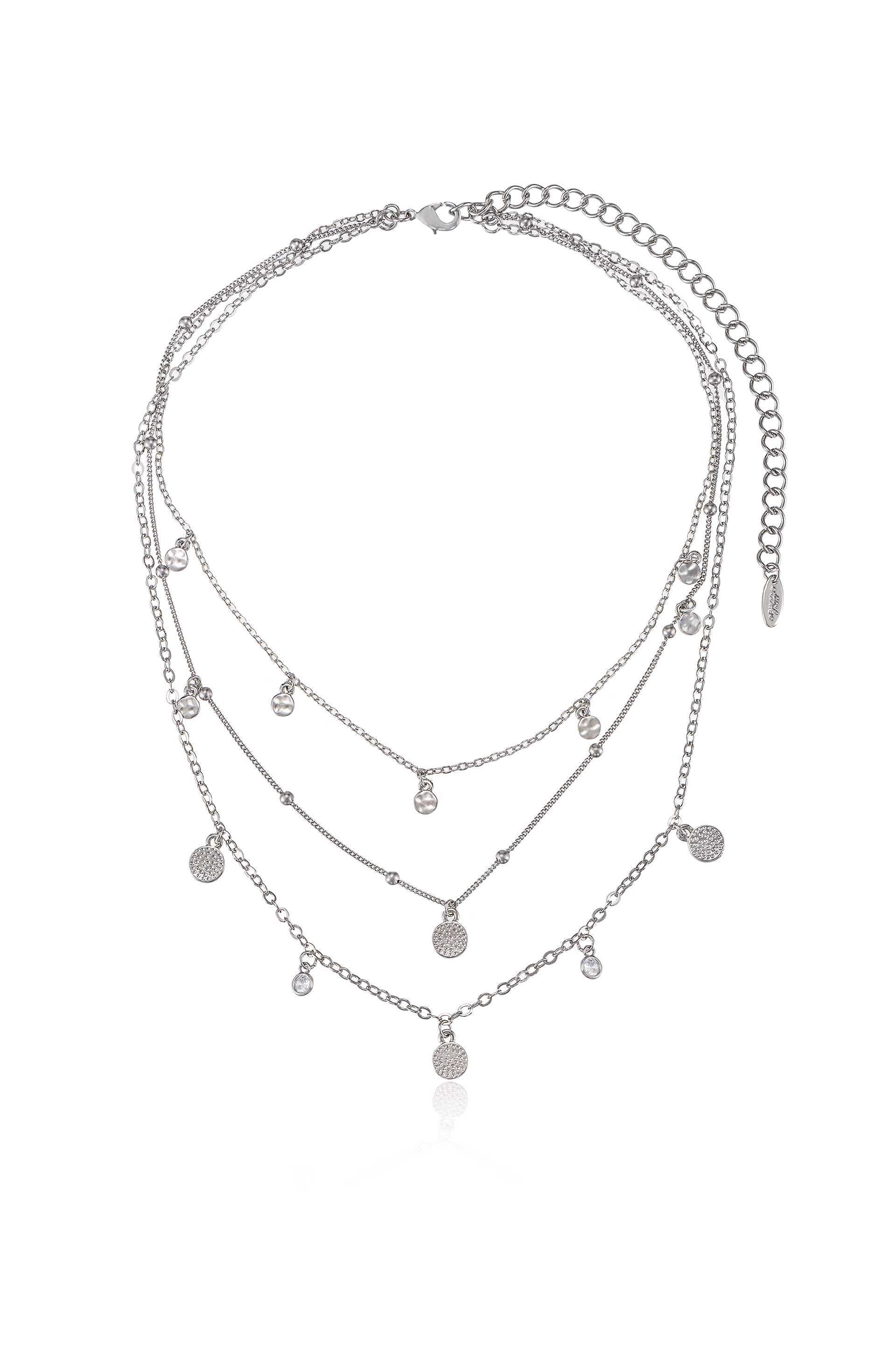 Silver Boho Varied deals MultiLayered Necklace