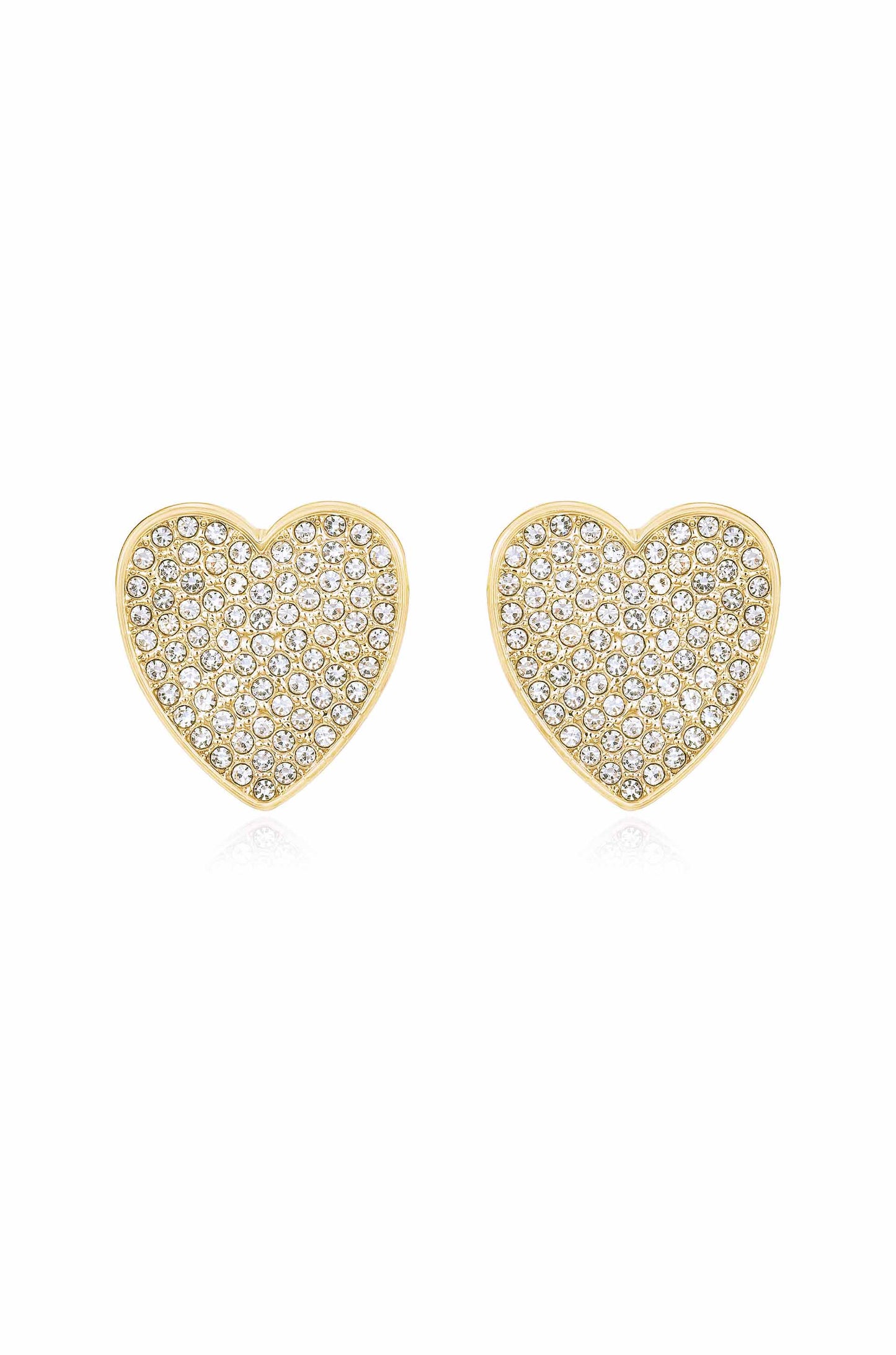 Love On Down Crystal Heart Stud Earrings