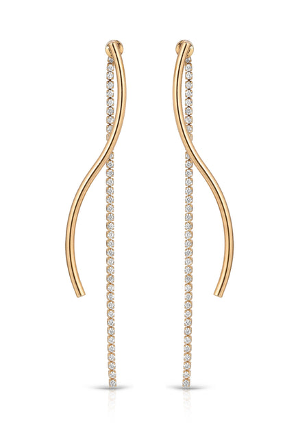 Spin Around Linear Dangle Earrings