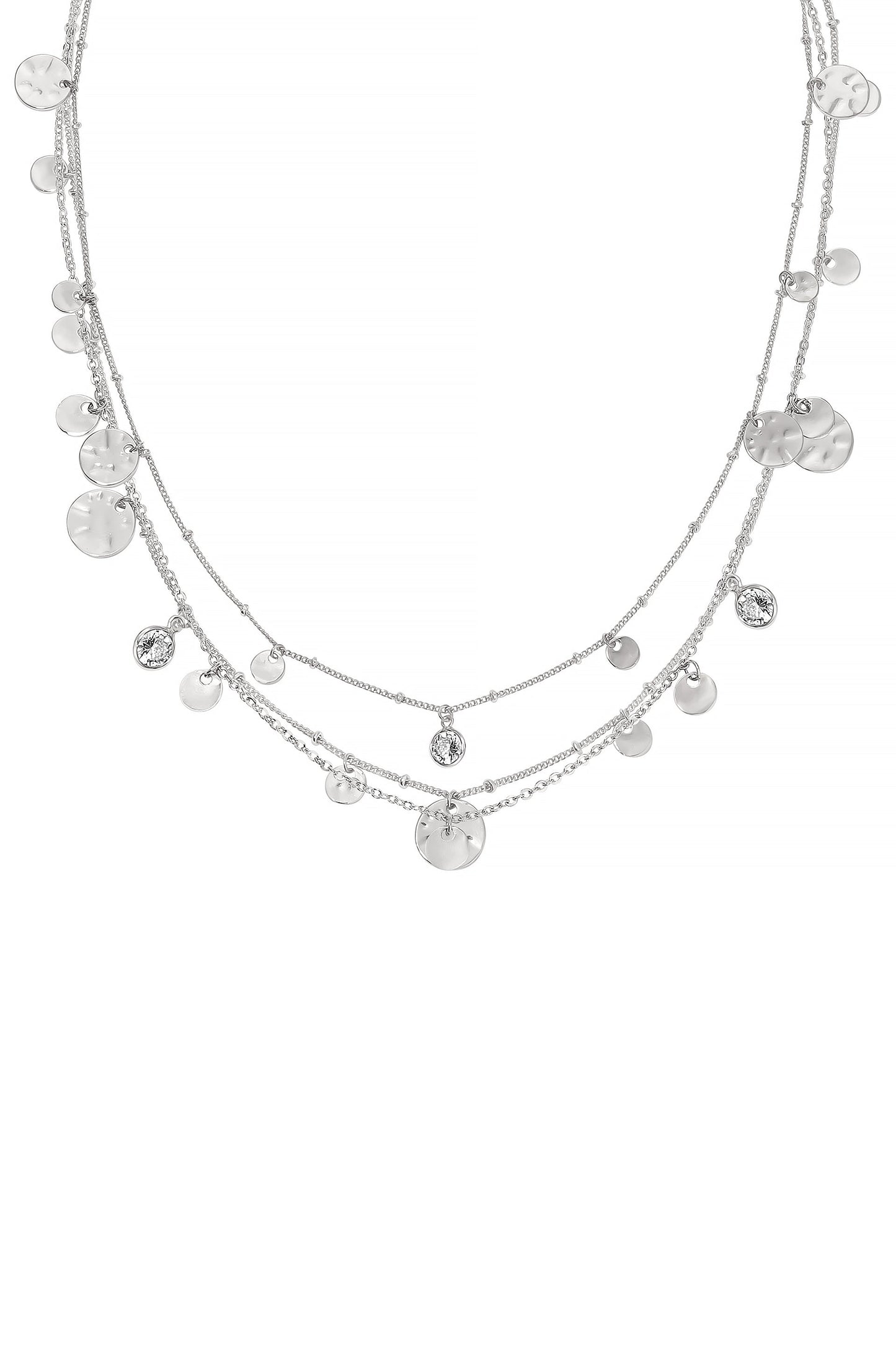 All in Layered Crystal Necklace Set