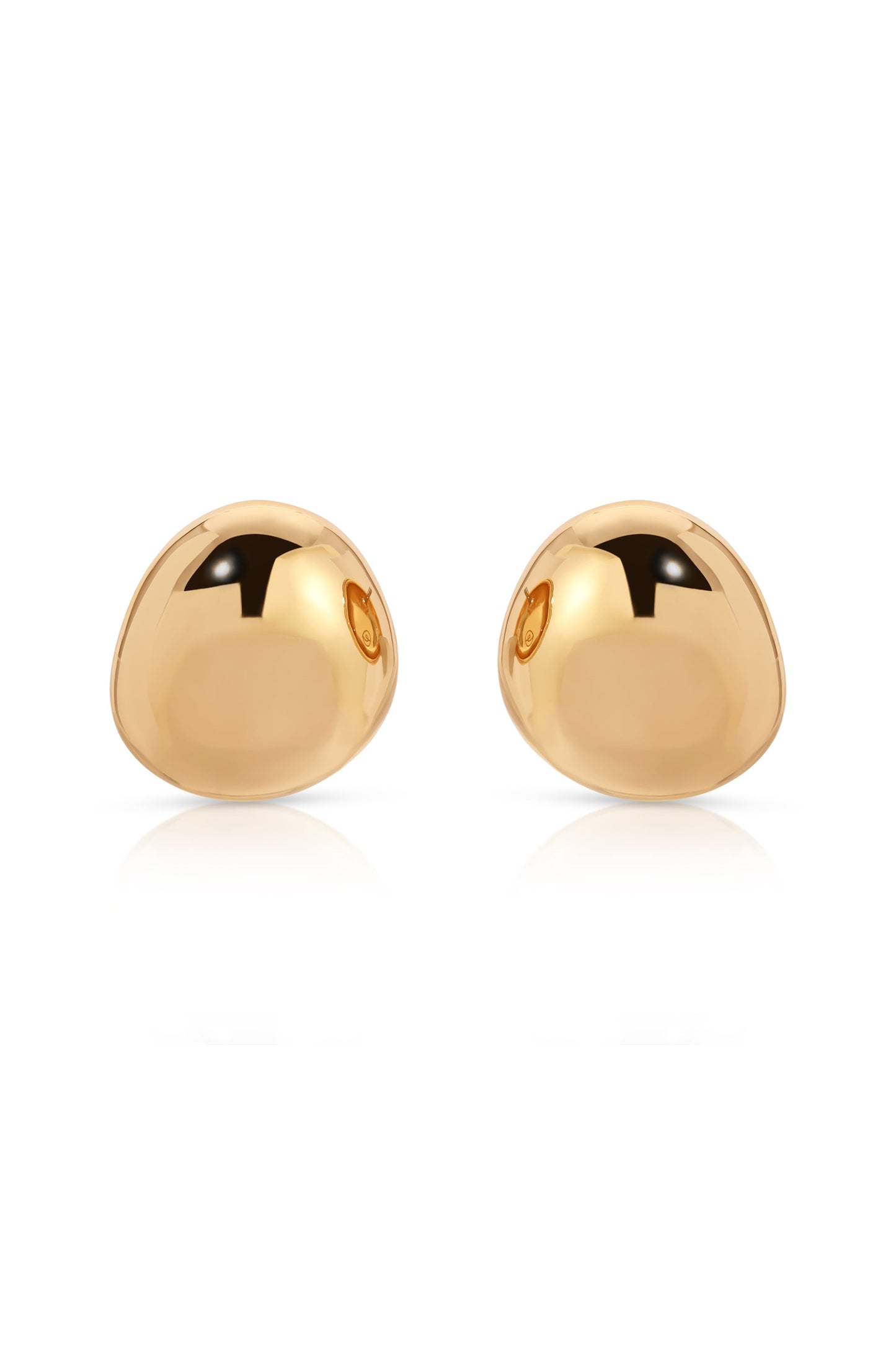 Polished Pebble Stud Earrings