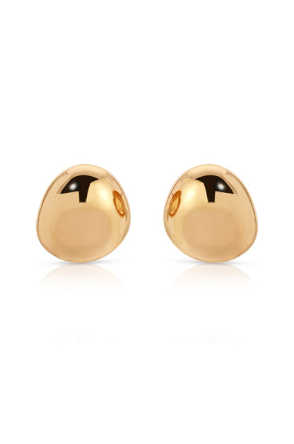 Polished Pebble Stud Earrings