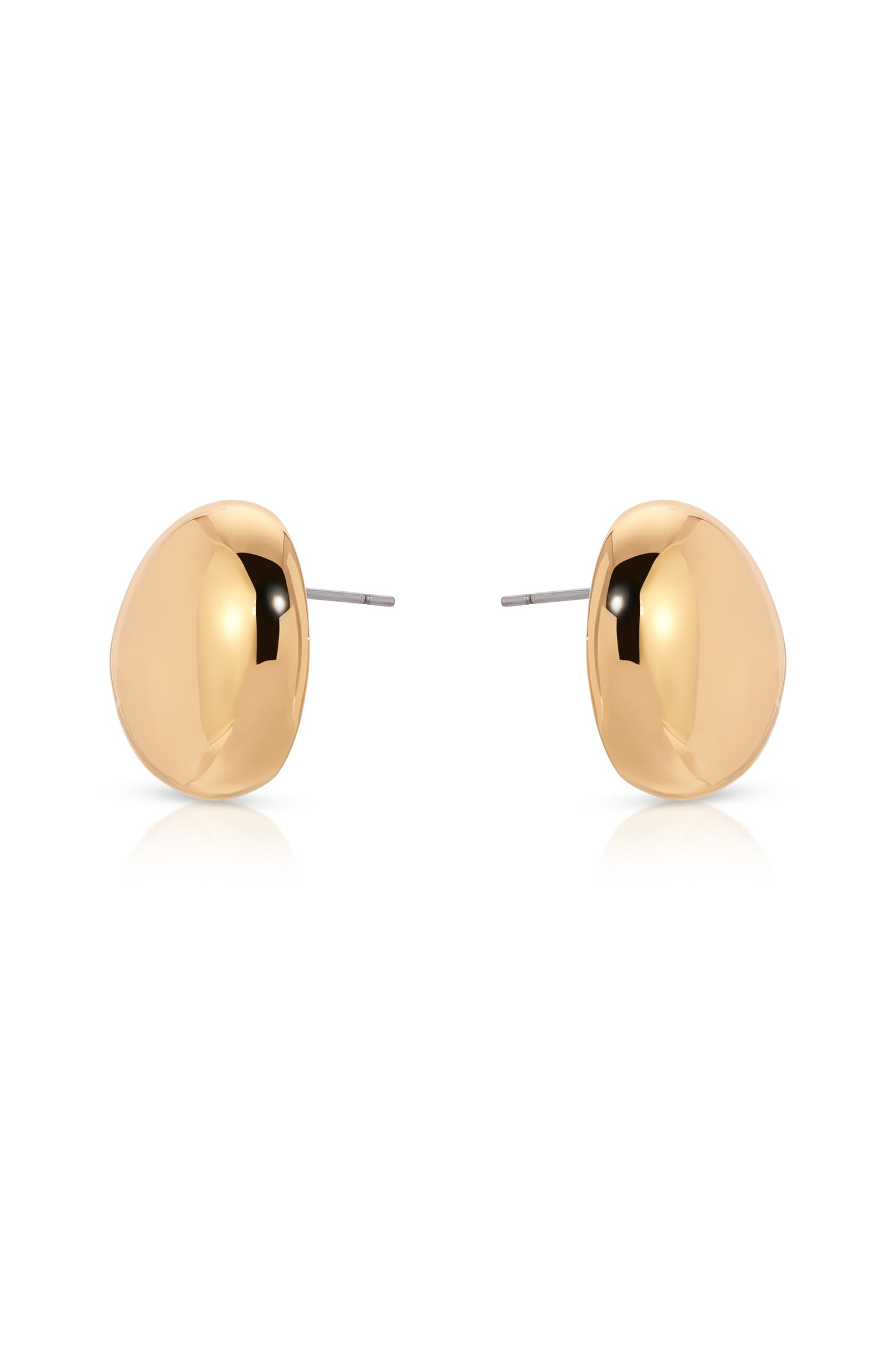 Polished Pebble Stud Earrings