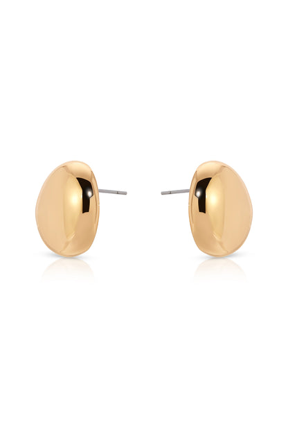 Polished Pebble Stud Earrings