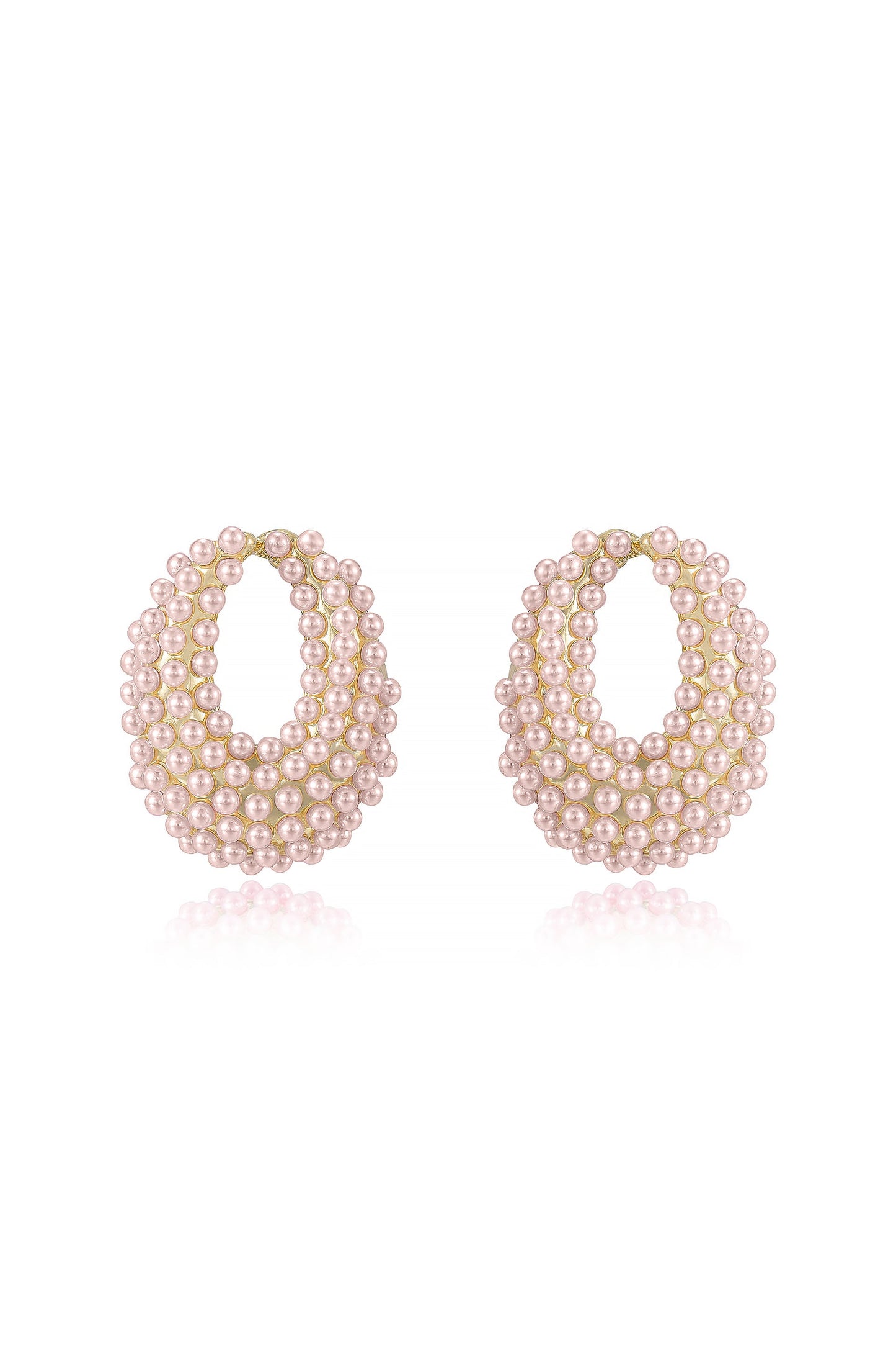 Classic Pearl Cluster Stud Earrings