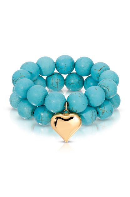 Luck and Love Turquoise Bracelet Set