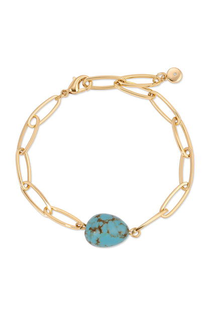 Turquoise Nugget Bracelet Set