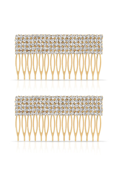 Dynasty Hair Comb Set in Crystal