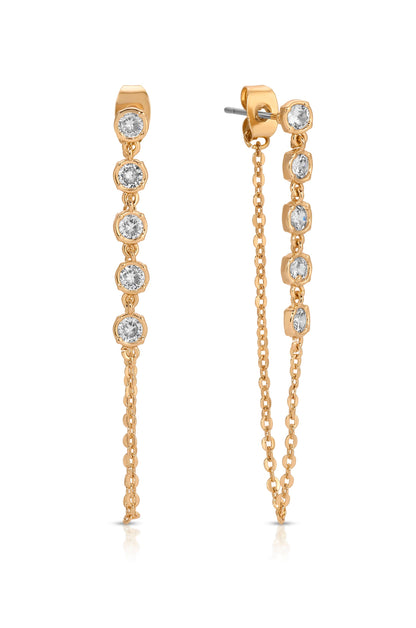 Crystal Chain Danglers Earring