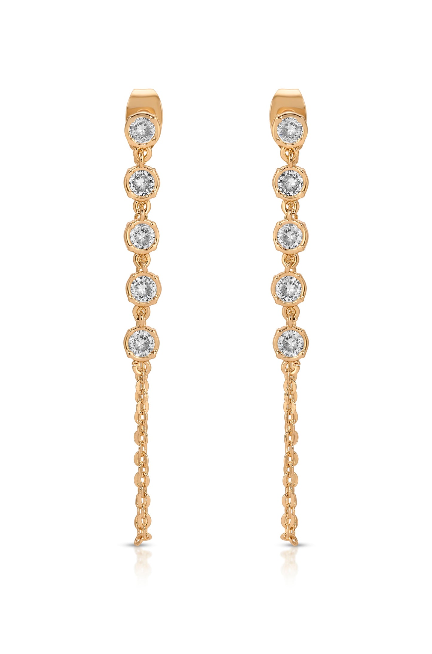 Crystal Chain Danglers Earring