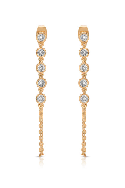 Crystal Chain Danglers Earring