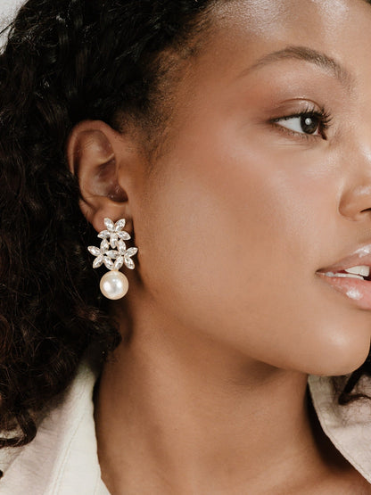 Best Day Crystal & Pearl Earrings